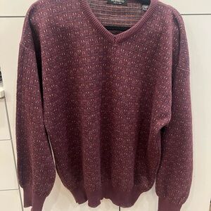 Men's Maroon Wool Sweater